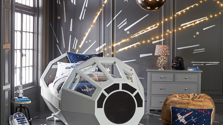 Pottery Barn Kids Millennium Falcon Bed.